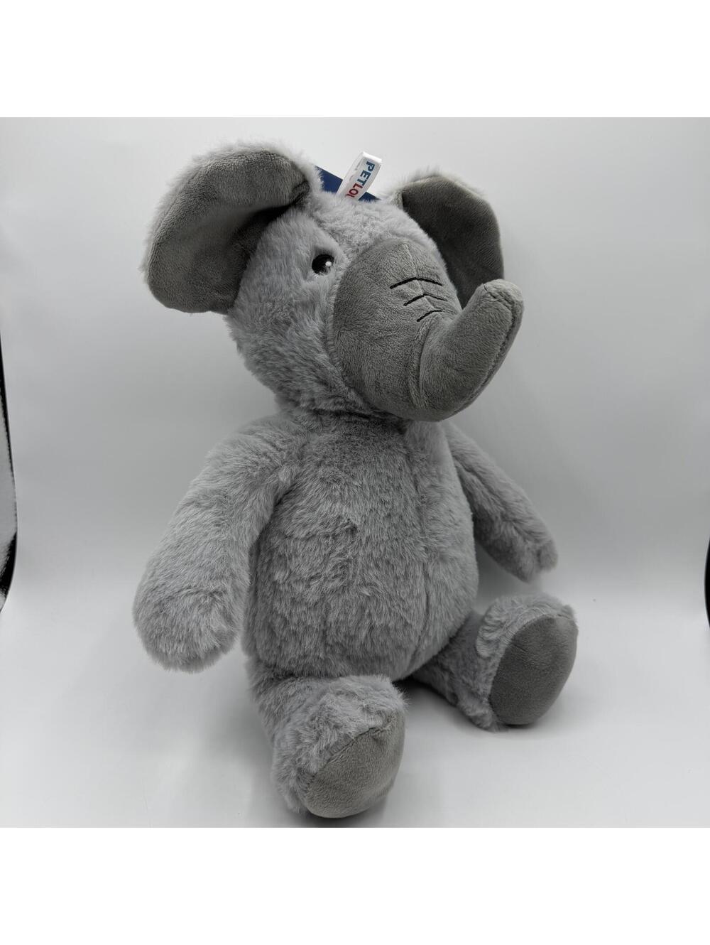 Petlou 15" Elephant Plush Toys Durable Squeaker and Crinkle Paper Dog Chew Toy - Picture 4 of 8